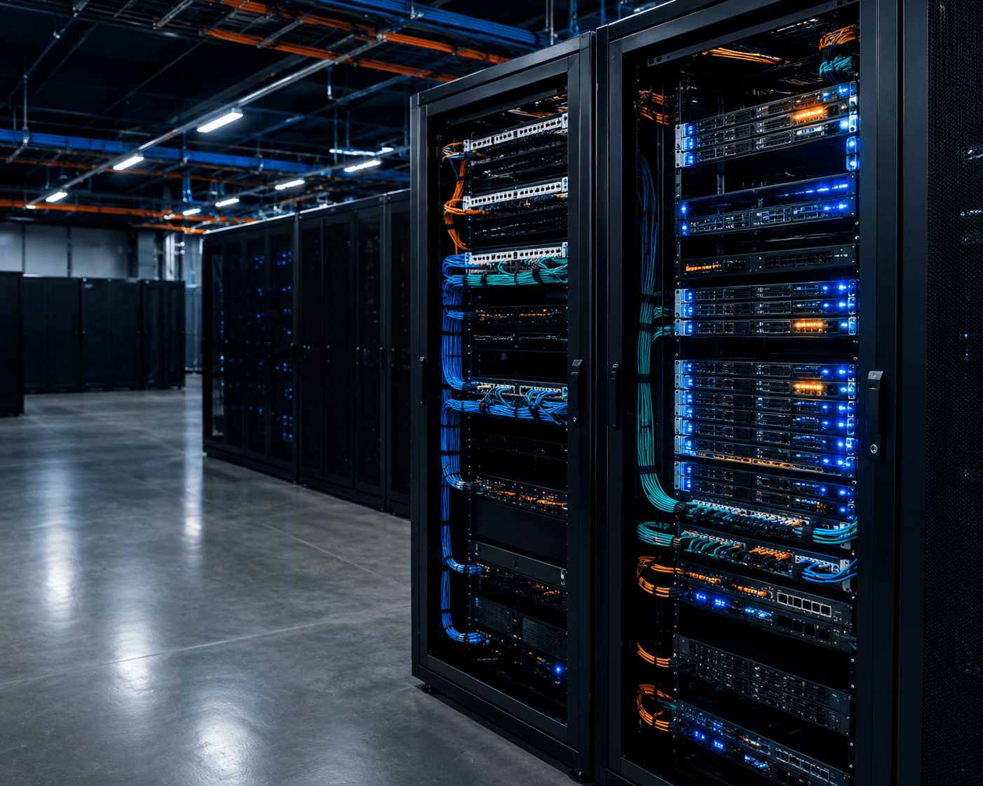 Data center rack deployment by Apex Enterprise Solutions