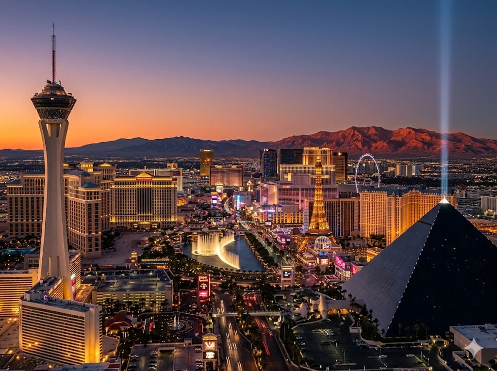 Las Vegas Strip skyline — AES Nevada coverage market