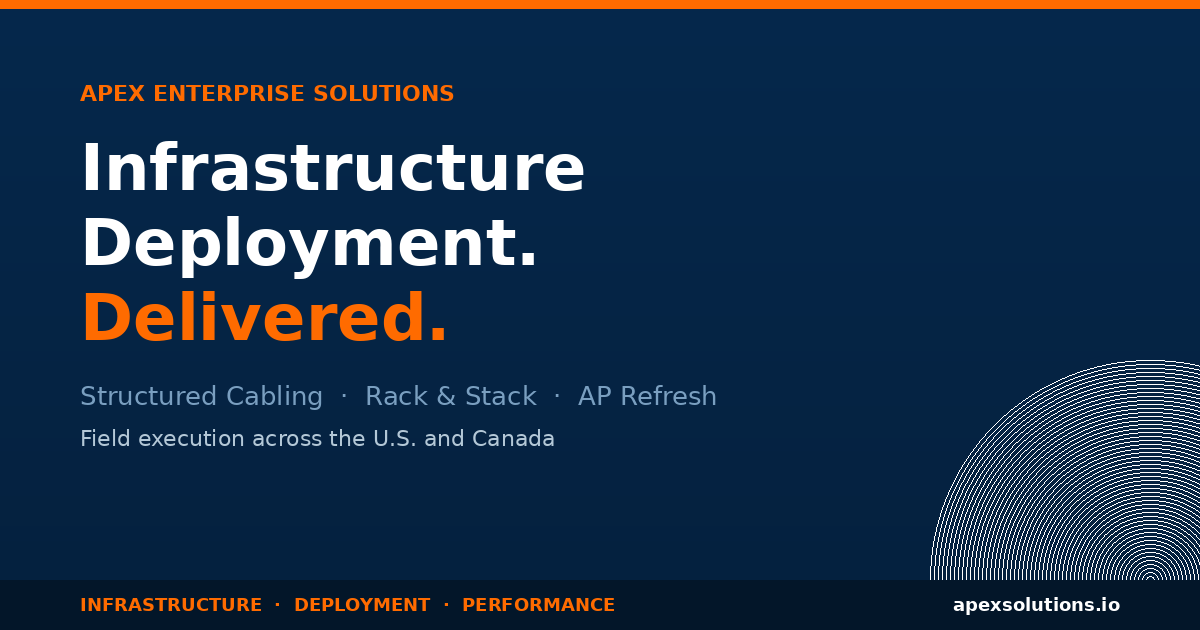 IT Infrastructure & Data-Center Deployment | Apex Enterprise Solutions
